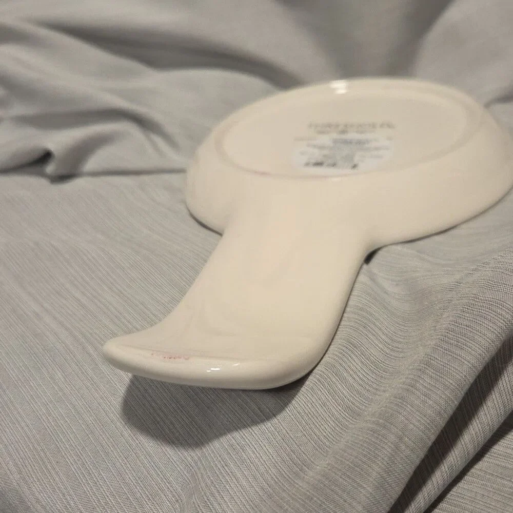 Threshold Ceramic 8.5" Spoon Rest Multicolored Floral Red Orange Cornflower Blue - Picture 6 of 8